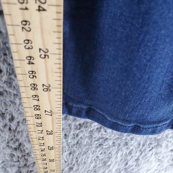 Judy Blue Jeans Women’s Size 15/32 Blue With Red Stripe Skinny Fit Distressed - Picture 8 of 13